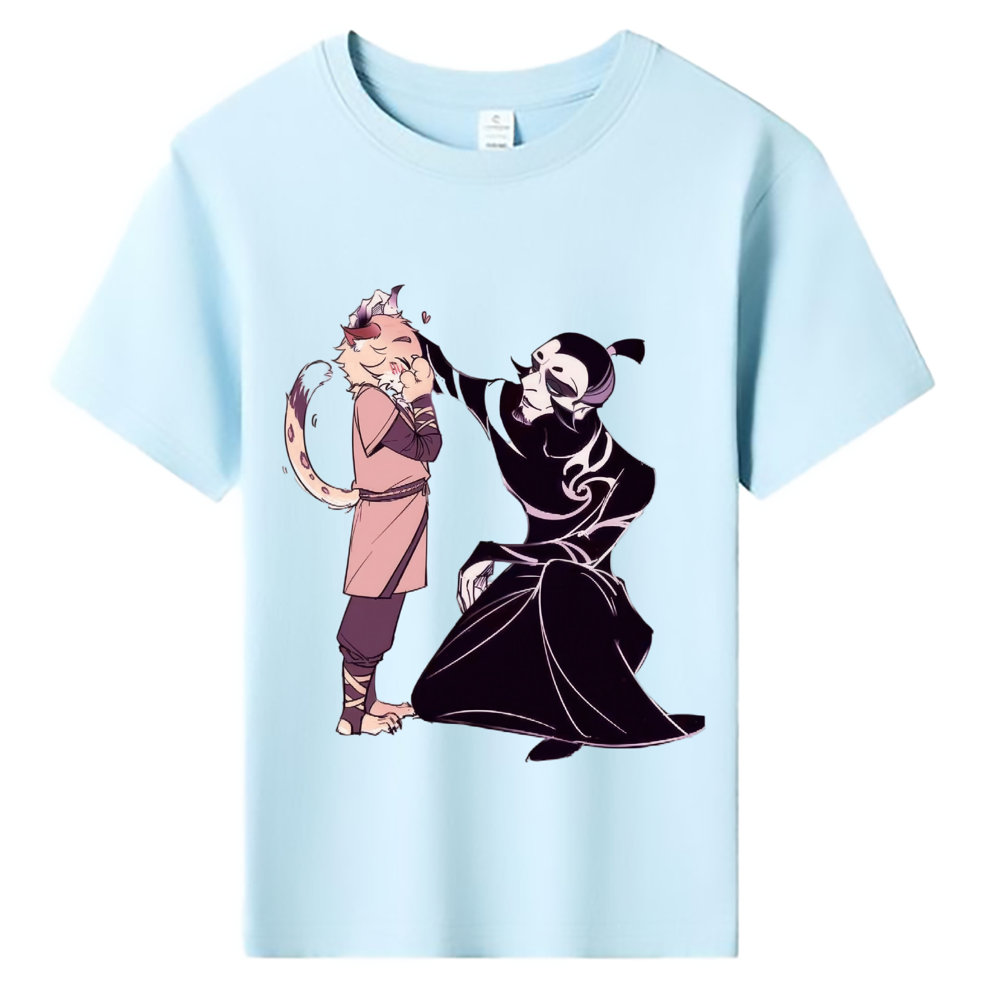 （画像用） Ne Zha 2 ナタ 魔童の大暴れ 綿100％キッズTシャツ（フロントプリント）